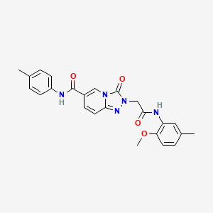 2-{2-[(2-methoxy-5-methylphenyl)amino]-2-oxoethyl}-N-(4-methylphenyl)-3-oxo-2,3-dihydro[1,2,4]triazolo[4,3-a]pyridine-6-carboxamide