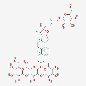 B114388 (3beta)-26-(beta-D-Glucopyranosyloxy)-22-hydroxyfurost-5-en-3-yl-O-6-deoxy-alphANLG-L-mannopyranosyl-(1-2)-O-(beta-D-glucopyranosyl-(1-4))-beta-D-glucopyranoside CAS No. 145854-02-0