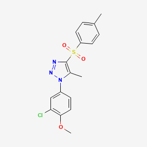 1-(3-chloro-4-methoxyphenyl)-5-methyl-4-tosyl-1H-1,2,3-triazole