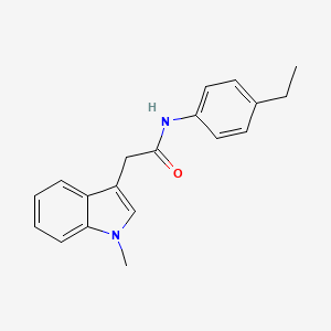 N-(4-ethylphenyl)-2-(1-methylindol-3-yl)acetamide