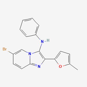 6-bromo-2-(5-methylfuran-2-yl)-N-phenylimidazo[1,2-a]pyridin-3-amine