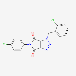 1-(2-chlorobenzyl)-5-(4-chlorophenyl)-3a,6a-dihydropyrrolo[3,4-d][1,2,3]triazole-4,6(1H,5H)-dione