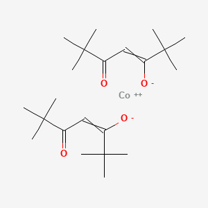 molecular formula C22H38CoO4 B1143892 Bis(2,2,6,6-tetramethyl-3,5-heptanedionato)cobalt(II) CAS No. 13986-53-3