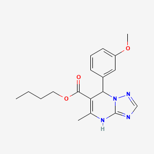 Butyl 7-(3-methoxyphenyl)-5-methyl-4,7-dihydro[1,2,4]triazolo[1,5-a]pyrimidine-6-carboxylate