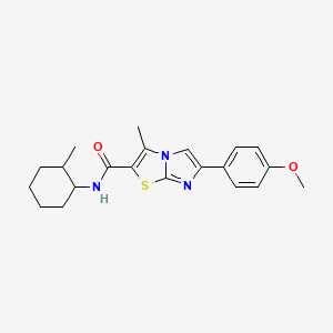 6-(4-methoxyphenyl)-3-methyl-N-(2-methylcyclohexyl)imidazo[2,1-b]thiazole-2-carboxamide