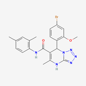 7-(4-bromo-2-methoxyphenyl)-N-(2,4-dimethylphenyl)-5-methyl-4,7-dihydrotetrazolo[1,5-a]pyrimidine-6-carboxamide