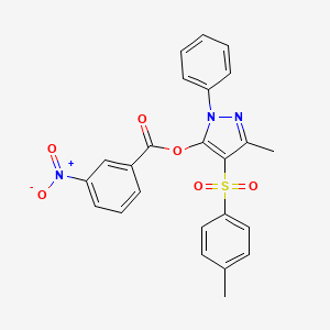 3-methyl-1-phenyl-4-tosyl-1H-pyrazol-5-yl 3-nitro