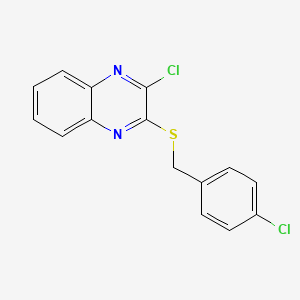 2-Chloro-3-[(4-chlorobenzyl)sulfanyl]quinoxaline