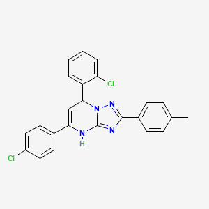 7-(2-Chlorophenyl)-5-(4-chlorophenyl)-2-(4-methylphenyl)-4,7-dihydro[1,2,4]triazolo[1,5-a]pyrimidine