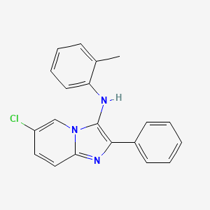 6-chloro-N-(2-methylphenyl)-2-phenylimidazo[1,2-a]pyridin-3-amine