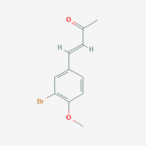 molecular formula C11H11BrO2 B1143912 (3E)-4-(3-溴-4-甲氧基苯基)丁-3-烯-2-酮 CAS No. 1331560-65-6