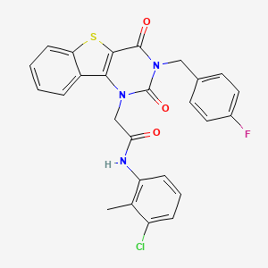 N-(3-chloro-2-methylphenyl)-2-[3-(4-fluorobenzyl)-2,4-dioxo-3,4-dihydro[1]benzothieno[3,2-d]pyrimidin-1(2H)-yl]acetamide