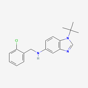 molecular formula C18H20ClN3 B11439212 1-tert-butyl-N-(2-chlorobenzyl)-1H-benzimidazol-5-amine 