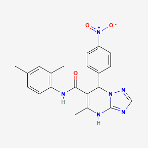 N-(2,4-dimethylphenyl)-5-methyl-7-(4-nitrophenyl)-4,7-dihydro[1,2,4]triazolo[1,5-a]pyrimidine-6-carboxamide