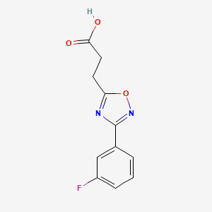 3-[3-(3-Fluorophenyl)-1,2,4-oxadiazol-5-yl]propanoic acid