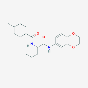 N-(2,3-dihydro-1,4-benzodioxin-6-yl)-N~2~-[(4-methylcyclohexyl)carbonyl]leucinamide