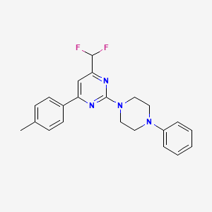 4-(Difluoromethyl)-6-(4-methylphenyl)-2-(4-phenylpiperazin-1-yl)pyrimidine