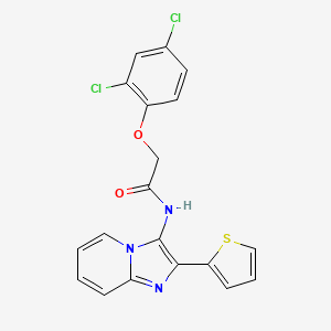 2-(2,4-Dichlorophenoxy)-N-[2-(thiophen-2-YL)imidazo[1,2-A]pyridin-3-YL]acetamide