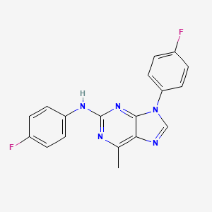 N,9-bis(4-fluorophenyl)-6-methyl-9H-purin-2-amine