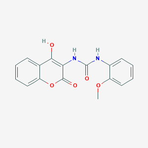 molecular formula C17H14N2O5 B11439359 1-(4-hydroxy-2-oxo-2H-chromen-3-yl)-3-(2-methoxyphenyl)urea 