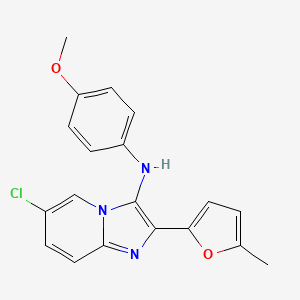 6-chloro-N-(4-methoxyphenyl)-2-(5-methylfuran-2-yl)imidazo[1,2-a]pyridin-3-amine