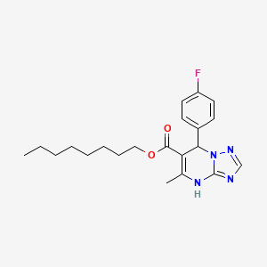 Octyl 7-(4-fluorophenyl)-5-methyl-4,7-dihydro[1,2,4]triazolo[1,5-a]pyrimidine-6-carboxylate