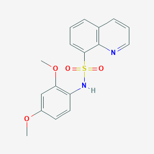 molecular formula C17H16N2O4S B11439407 N-(2,4-dimethoxyphenyl)quinoline-8-sulfonamide 