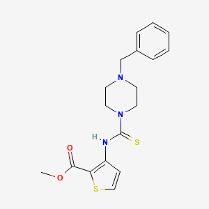 Methyl 3-{[(4-benzylpiperazin-1-yl)carbonothioyl]amino}thiophene-2-carboxylate