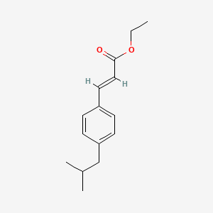molecular formula C15H20O2 B1143943 Ethyl 3-(4-Isobutylphenyl)acrylate CAS No. 1256636-24-4