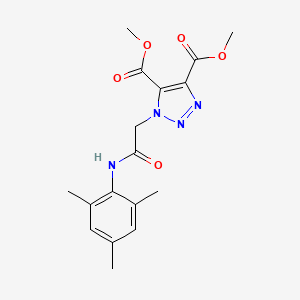 dimethyl 1-{2-oxo-2-[(2,4,6-trimethylphenyl)amino]ethyl}-1H-1,2,3-triazole-4,5-dicarboxylate