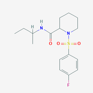 N-(butan-2-yl)-1-[(4-fluorophenyl)sulfonyl]piperidine-2-carboxamide