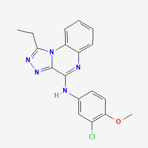 N-(3-chloro-4-methoxyphenyl)-1-ethyl[1,2,4]triazolo[4,3-a]quinoxalin-4-amine