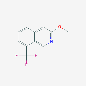 molecular formula C11H8F3NO B1143945 8-(Trifluoromethyl)-3-methoxyisoquinoline CAS No. 1357946-63-4