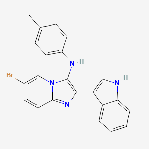 6-bromo-2-(1H-indol-3-yl)-N-(4-methylphenyl)imidazo[1,2-a]pyridin-3-amine