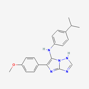 5-(4-methoxyphenyl)-N-[4-(propan-2-yl)phenyl]-3H-imidazo[1,2-b][1,2,4]triazol-6-amine