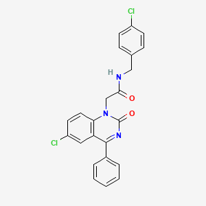 N-(4-chlorobenzyl)-2-(6-chloro-2-oxo-4-phenylquinazolin-1(2H)-yl)acetamide