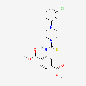 Dimethyl 2-({[4-(3-chlorophenyl)piperazin-1-yl]carbonothioyl}amino)terephthalate