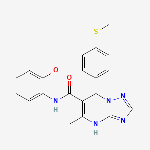 N-(2-methoxyphenyl)-5-methyl-7-[4-(methylsulfanyl)phenyl]-4,7-dihydro[1,2,4]triazolo[1,5-a]pyrimidine-6-carboxamide