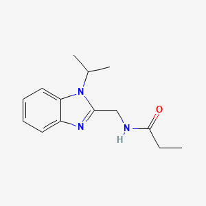 N-{[1-(propan-2-yl)-1H-benzimidazol-2-yl]methyl}propanamide