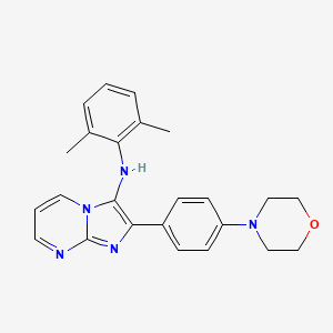 N-(2,6-dimethylphenyl)-2-[4-(morpholin-4-yl)phenyl]imidazo[1,2-a]pyrimidin-3-amine