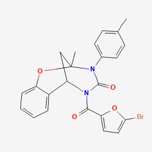 5-(5-bromo-2-furoyl)-2-methyl-3-(4-methylphenyl)-2,3,5,6-tetrahydro-4H-2,6-methano-1,3,5-benzoxadiazocin-4-one