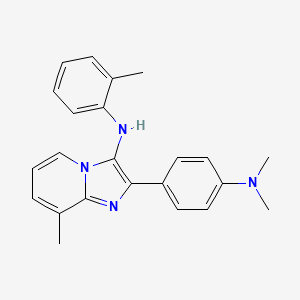 2-[4-(dimethylamino)phenyl]-8-methyl-N-(2-methylphenyl)imidazo[1,2-a]pyridin-3-amine