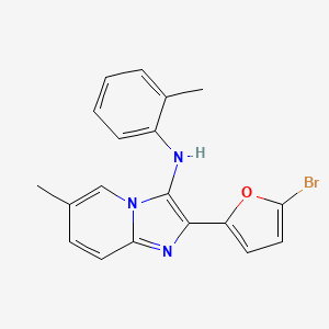 2-(5-bromofuran-2-yl)-6-methyl-N-(2-methylphenyl)imidazo[1,2-a]pyridin-3-amine