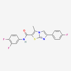 N-(3,4-difluorophenyl)-6-(4-fluorophenyl)-3-methylimidazo[2,1-b][1,3]thiazole-2-carboxamide