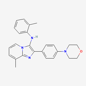 8-methyl-N-(2-methylphenyl)-2-[4-(morpholin-4-yl)phenyl]imidazo[1,2-a]pyridin-3-amine