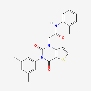 2-[3-(3,5-dimethylphenyl)-2,4-dioxo-3,4-dihydrothieno[3,2-d]pyrimidin-1(2H)-yl]-N-(2-methylphenyl)acetamide