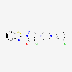 2-Benzothiazol-2-yl-4-chloro-5-[4-(3-chloro-phenyl)-piperazin-1-yl]-2H-pyridazin-3-one