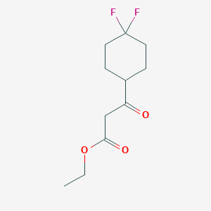 molecular formula C11H16F2O3 B1143987 Ethyl 3-(4,4-difluorocyclohexyl)-3-oxopropanoate CAS No. 1338247-37-2