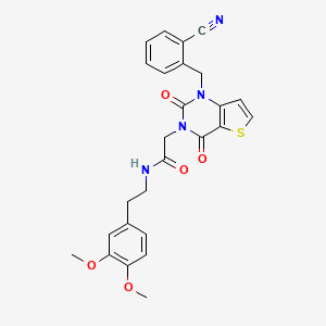 2-[1-(2-cyanobenzyl)-2,4-dioxo-1,4-dihydrothieno[3,2-d]pyrimidin-3(2H)-yl]-N-[2-(3,4-dimethoxyphenyl)ethyl]acetamide