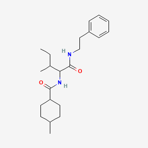 N~2~-[(4-methylcyclohexyl)carbonyl]-N-(2-phenylethyl)isoleucinamide